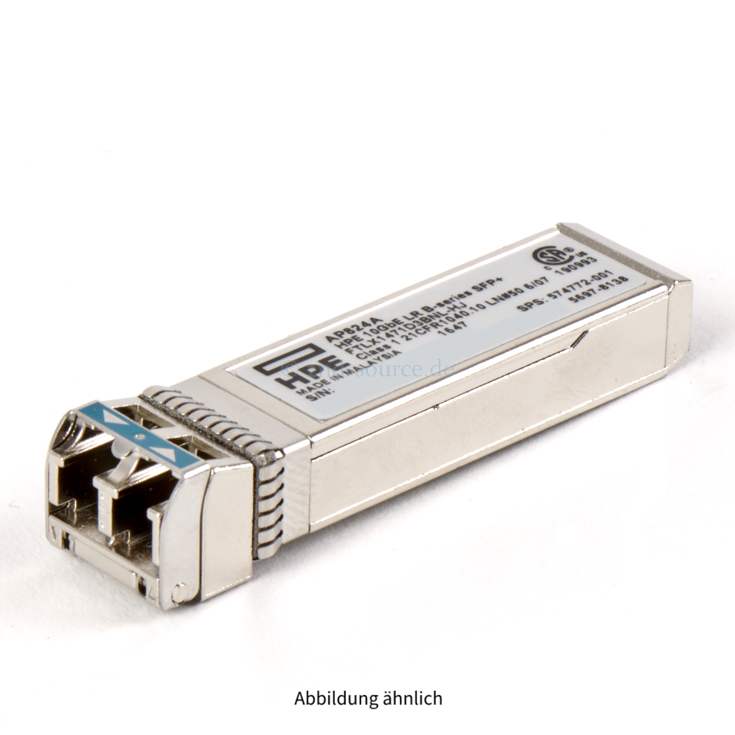 HP 10GB Long Wave B-Series SFP+ Transceiver AP824A 574772-001