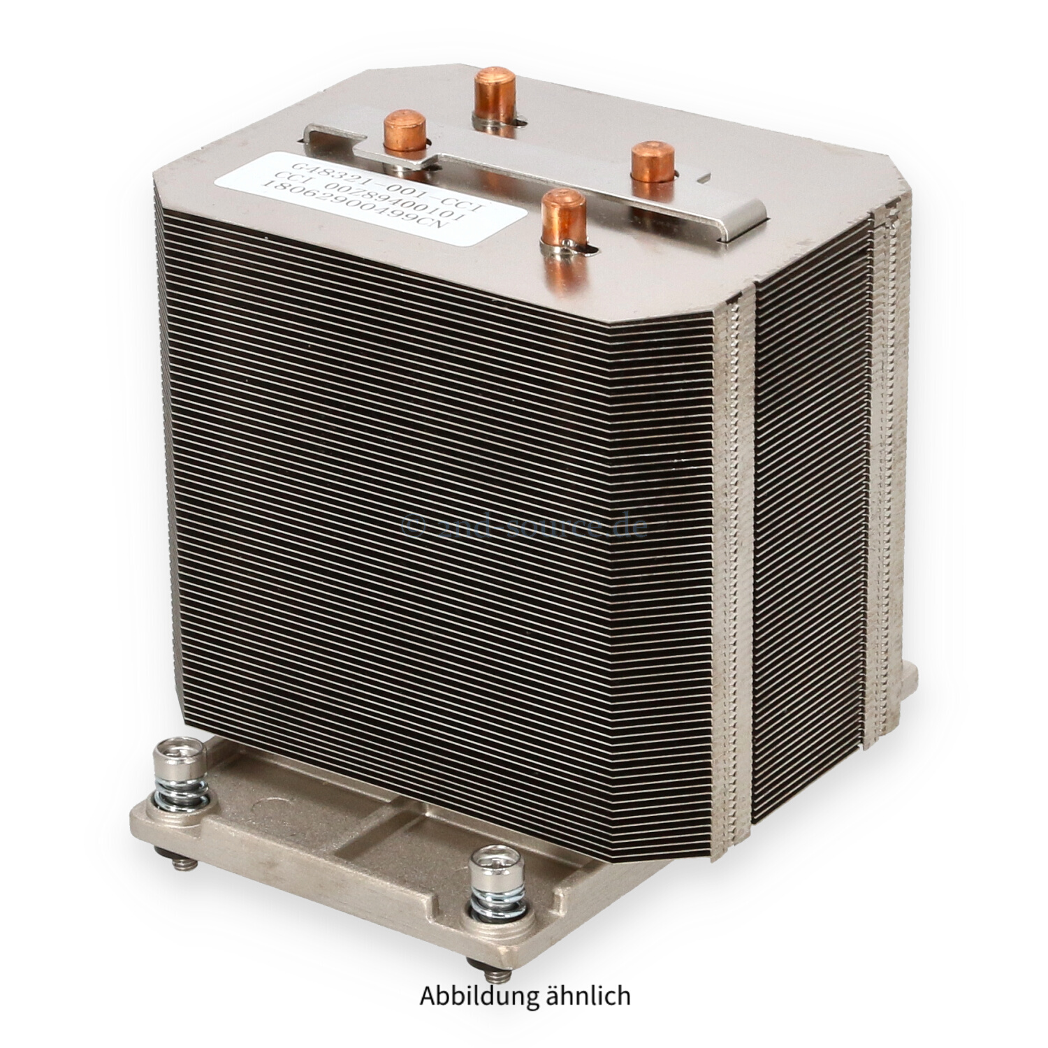 Intel 4U Passive Heatsink Bullion S G48321-001 00Z89400101 Intel 4U Passive Heatsink Bullion S G48321-001 00Z89400101