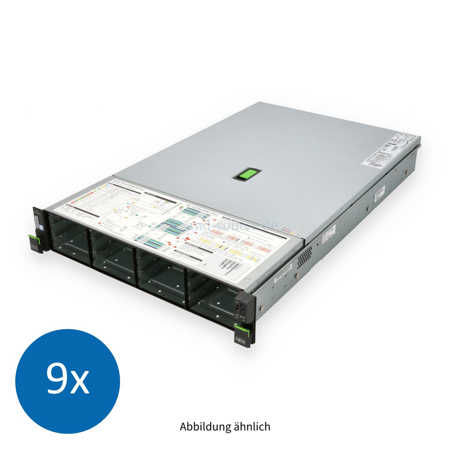 9x Fujitsu Primergy RX2540 M2 12x LFF 5x Lüfter CTO Server S26361-K1566-V112 D3289-B13