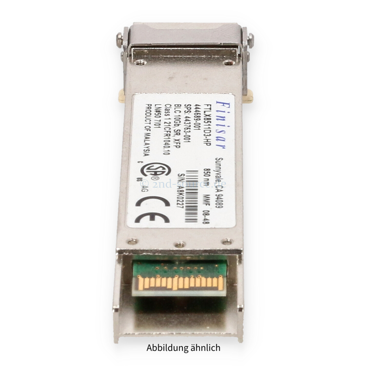 HPE Bladesystem c-Class 10GB XFP+ SR 850NM Transceiver 443756-B21 444689-001 443763-001