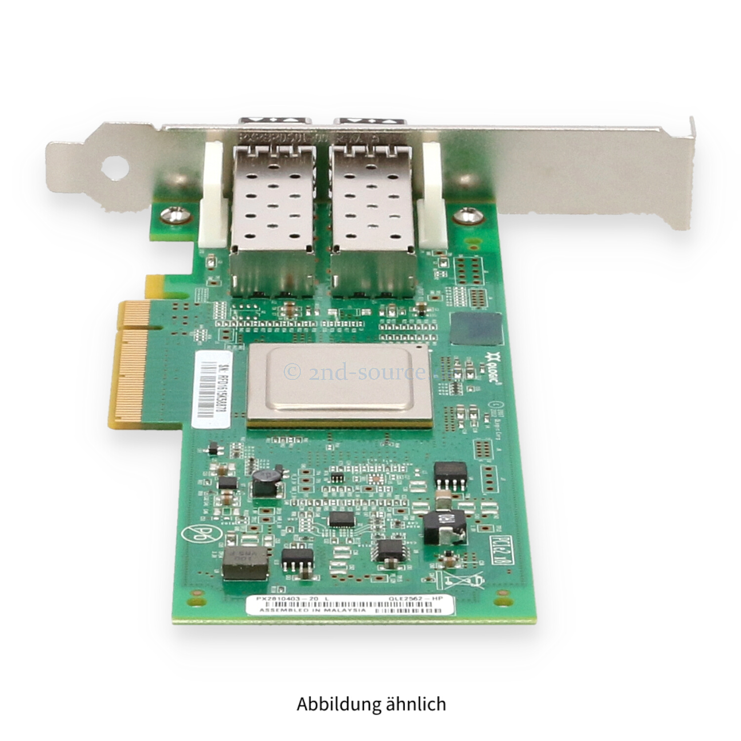HPE 82Q 2x 8GB SFP Fibre Channel PCIe HBA High Profile AJ764A 489191-001