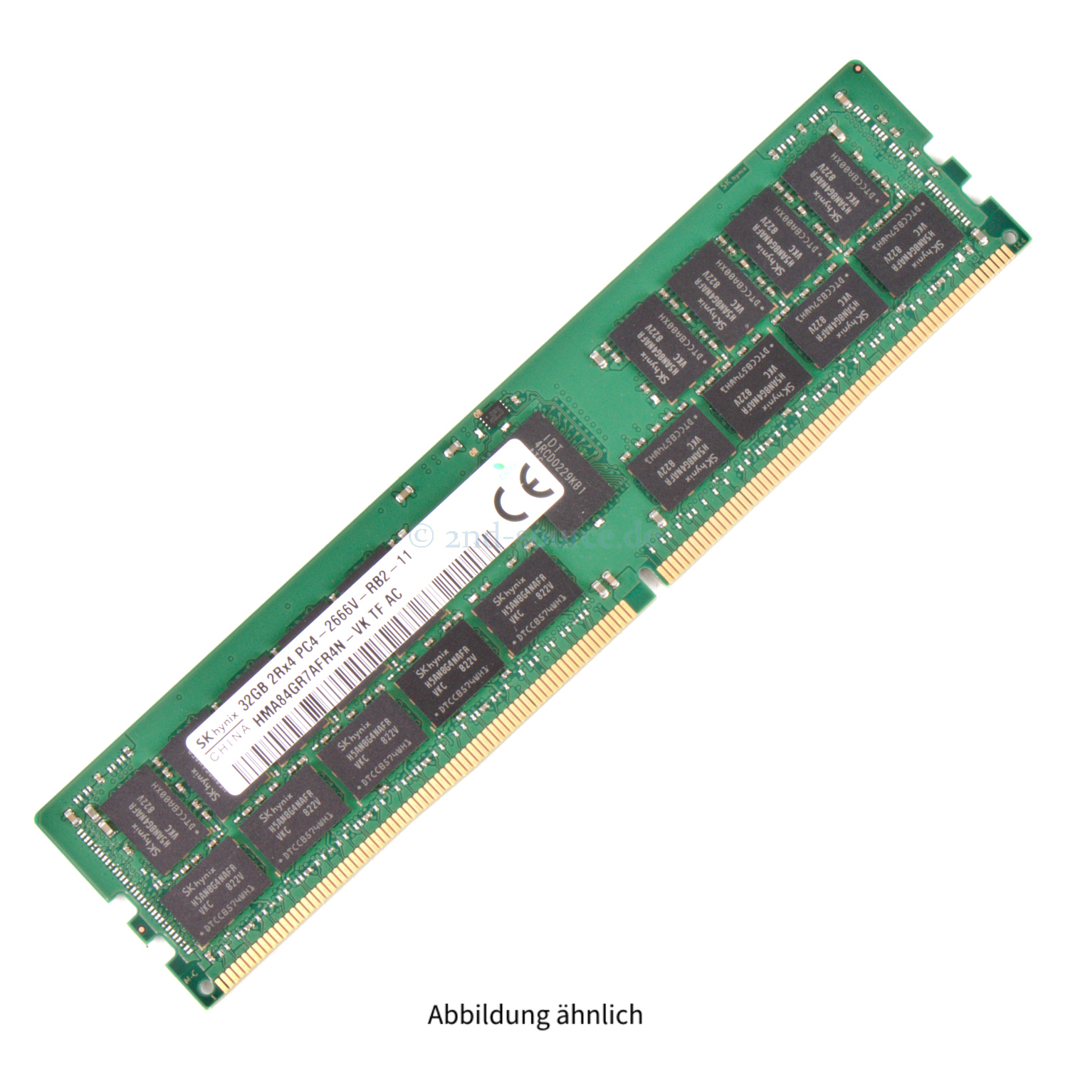 Hynix 32GB PC4-21300V-R DIMM Dual Rank x4 (DDR4-2666) Registered ECC HMA84GR7AFR4N-VK