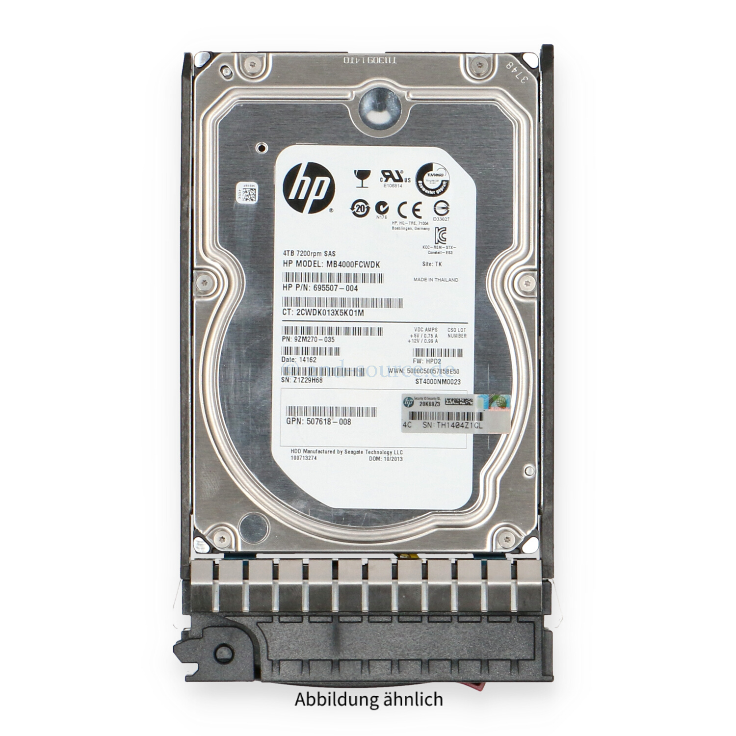 HPE 4TB 7.2k SAS 6G LFF HotPlug HDD 693689-B21 693721-001 | 693689 