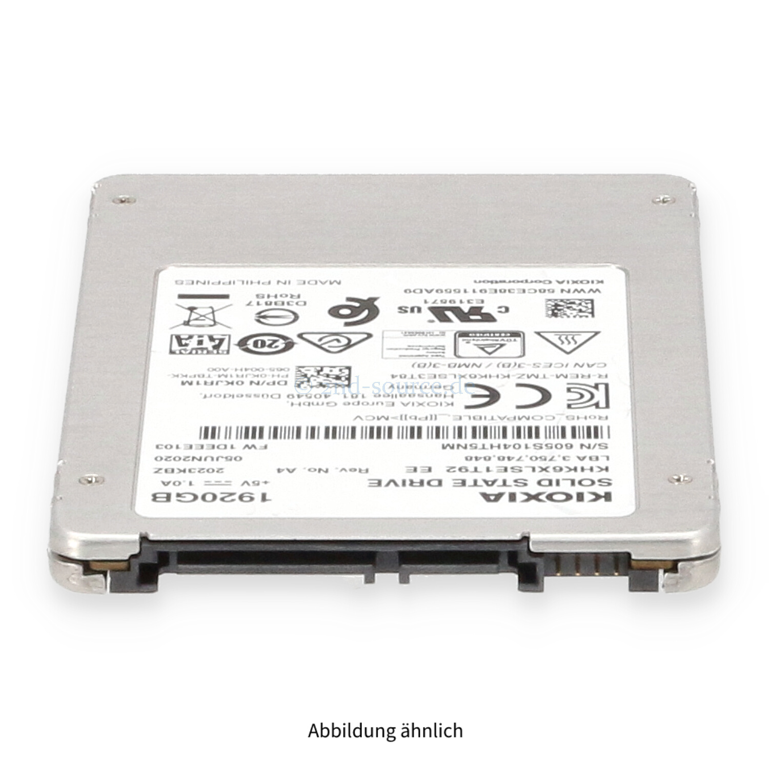 Dell 1.92TB SATA 6G SFF Read Intensive SSD KJR1M 0KJR1M