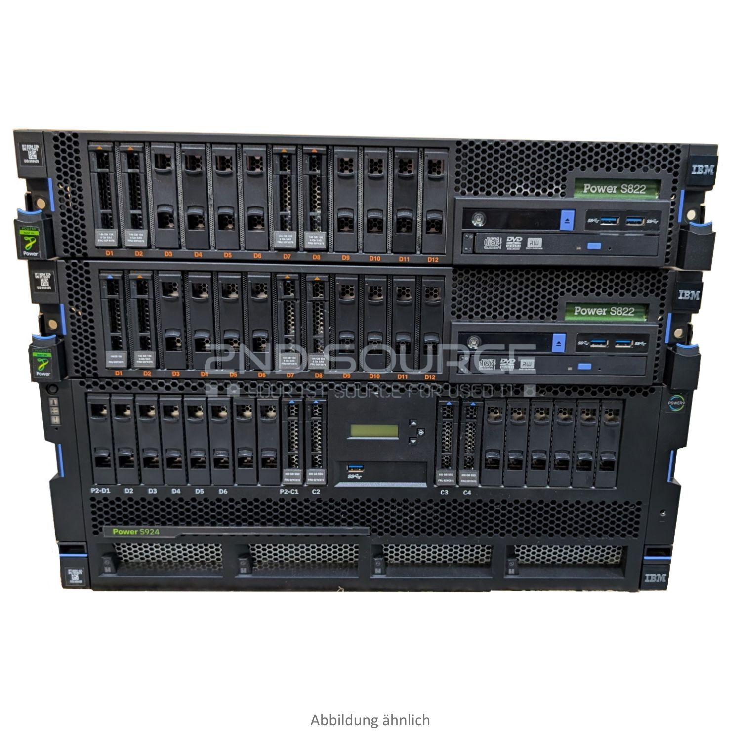 IBM Power Hardware-Deal aus 2x IBM Power S822 mit 1x Power8 CPU 12x 32GB DDR3 RAM und 1x IBM Power9 S924 2x Power9 CPU und 24x 16GB RAM