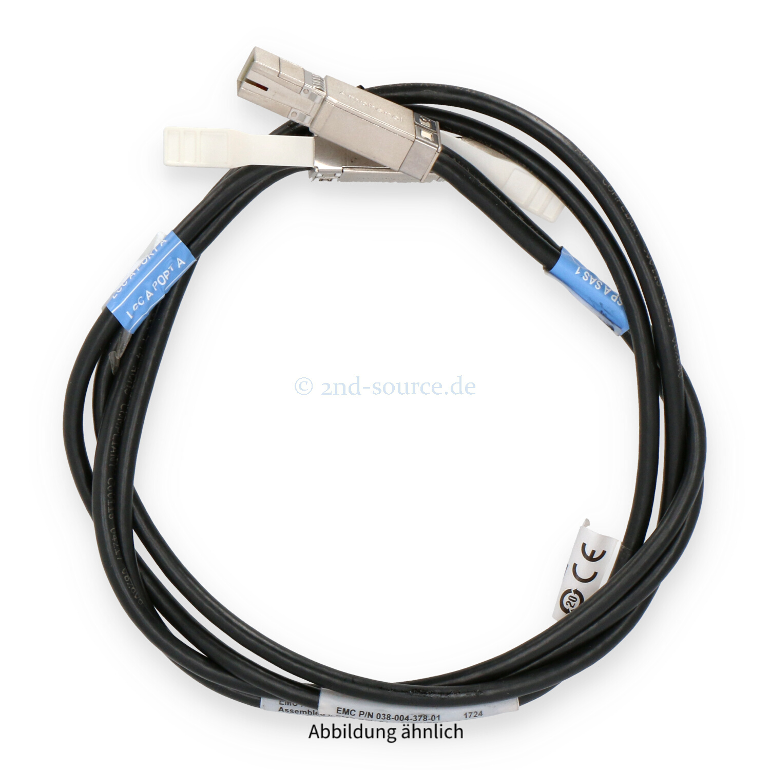 EMC 1.0m SFF-8644 to SFF-8644 12G mini-SAS HD Cable 038-004-378