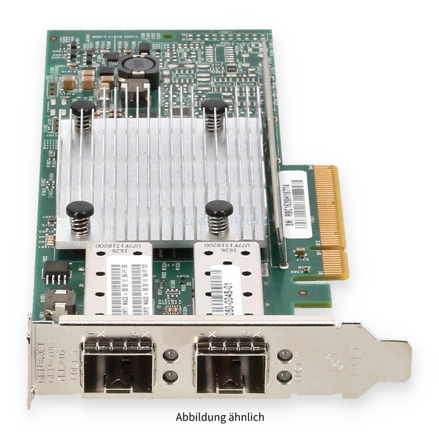 EMC Broadcom 957810A 2x 10GB SFP+ PCIe x8 Server Ethernet Adapter Low Profile 050-0045-01 BC0210406-01