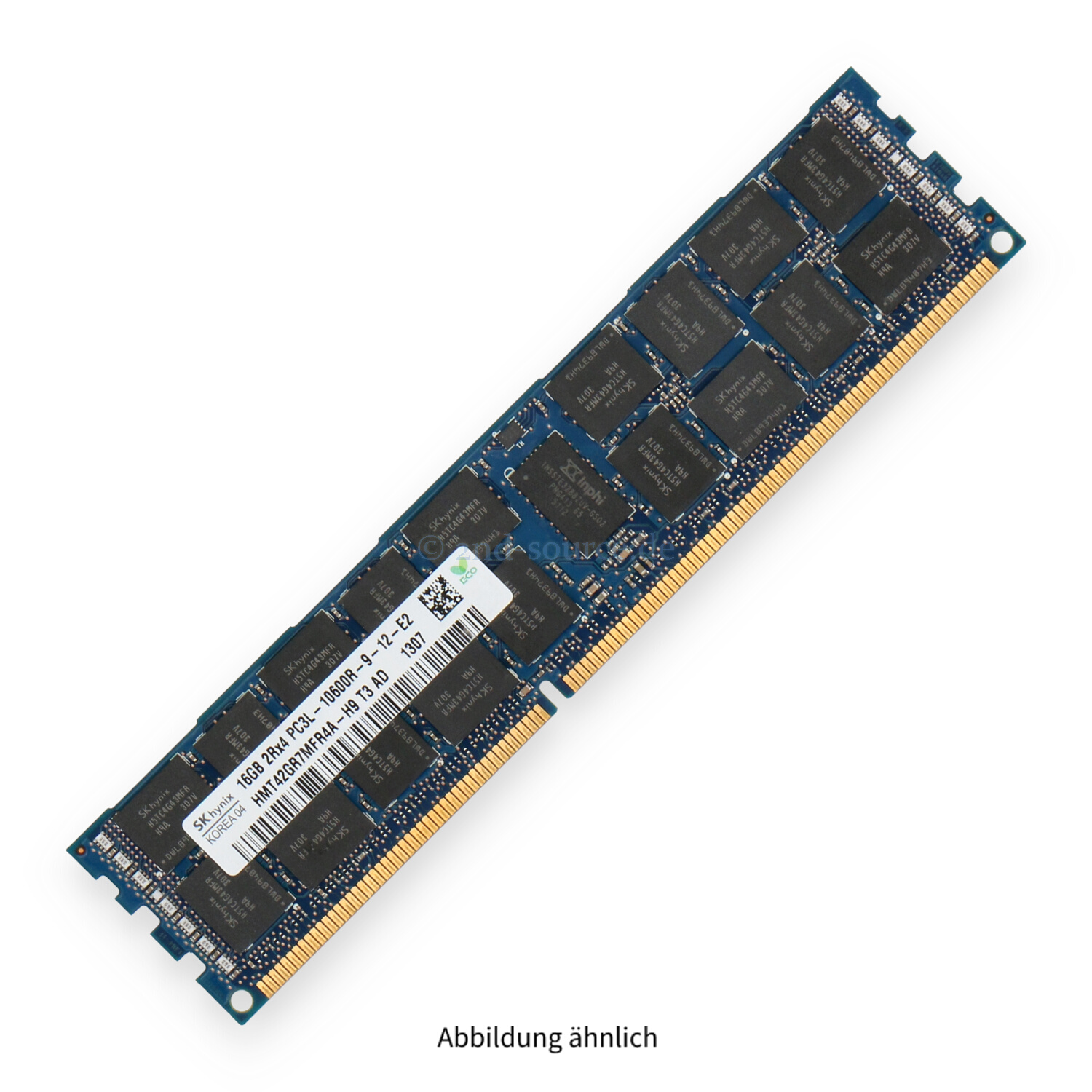 Hynix 16GB PC3L-10600R DIMM Dual Rank x4 (DDR3-1333) Registered ECC HMT42GR7MFR4A-H9