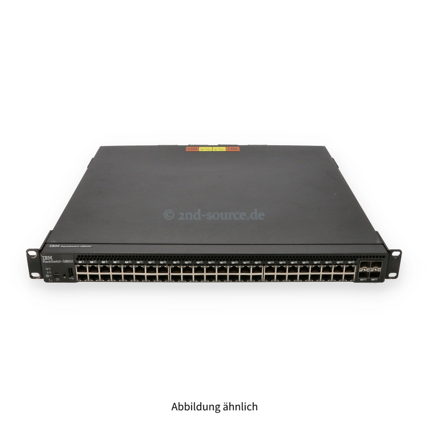 IBM RackSwitch G8052 48x 1000Base-T 4x SFP+ 10G 2x 450W F-to-R Switch 49Y7922