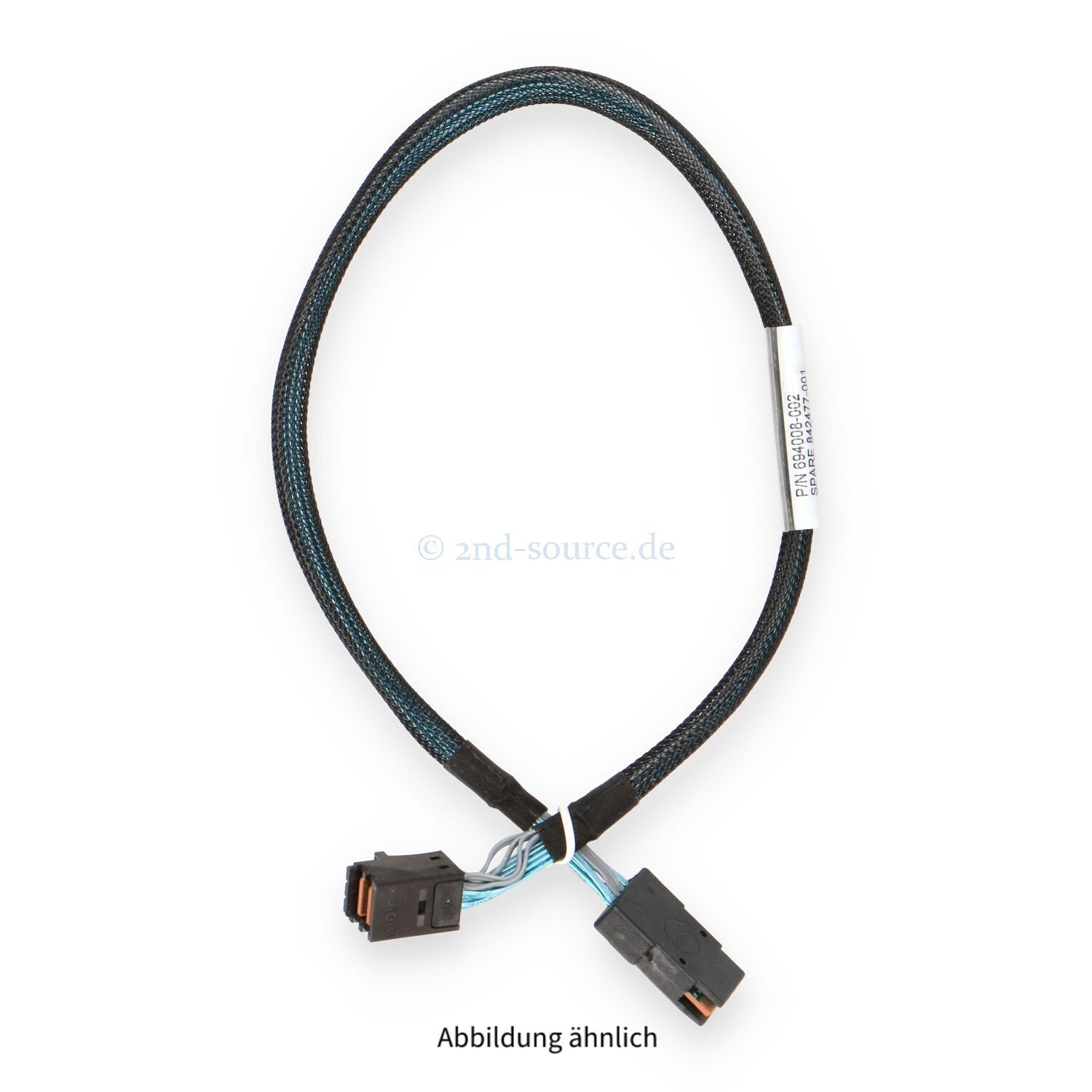 HPE 0.40m Mini-SAS SFF-8643 to Mini-SAS SFF-8087 Cable 842477-001 694008-002