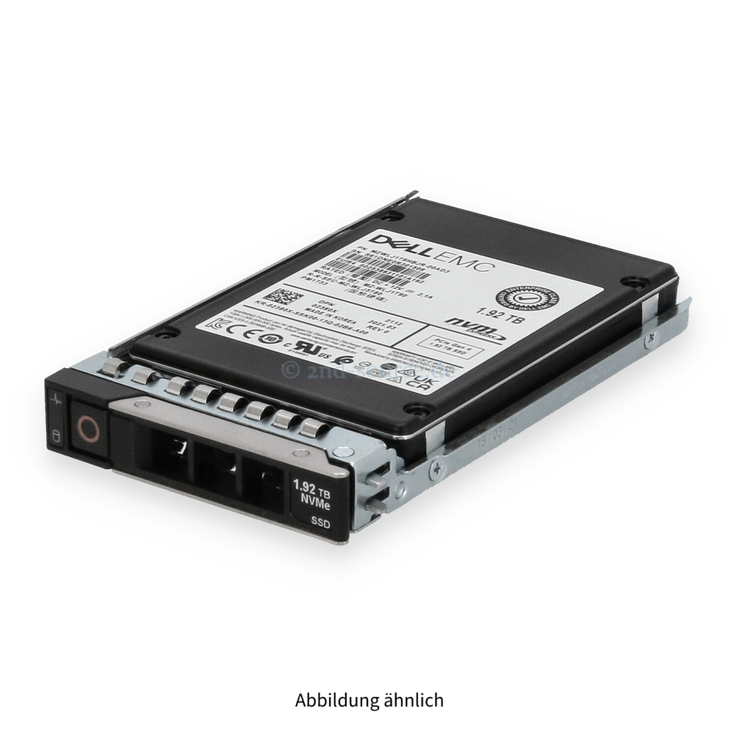 Dell 1.92TB NVMe PCIe x4 U.2 SFF HotPlug SSD 2380X 02380X