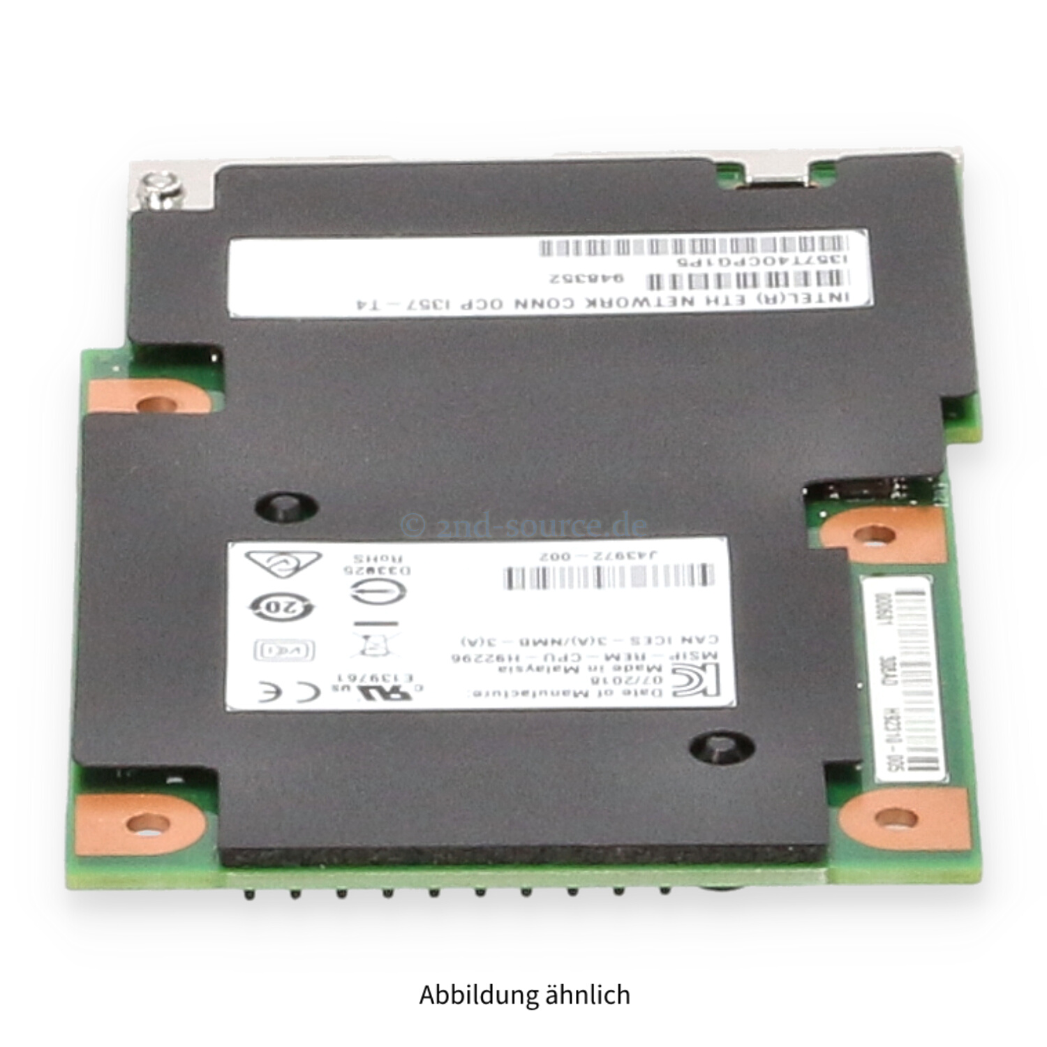 Intel I357-T4 4x 1000Base-T Network Daughter Card I357T4OCPG1P5 Intel I357-T4 4x 1000Base-T Network Daughter Card I357T4OCPG1P5