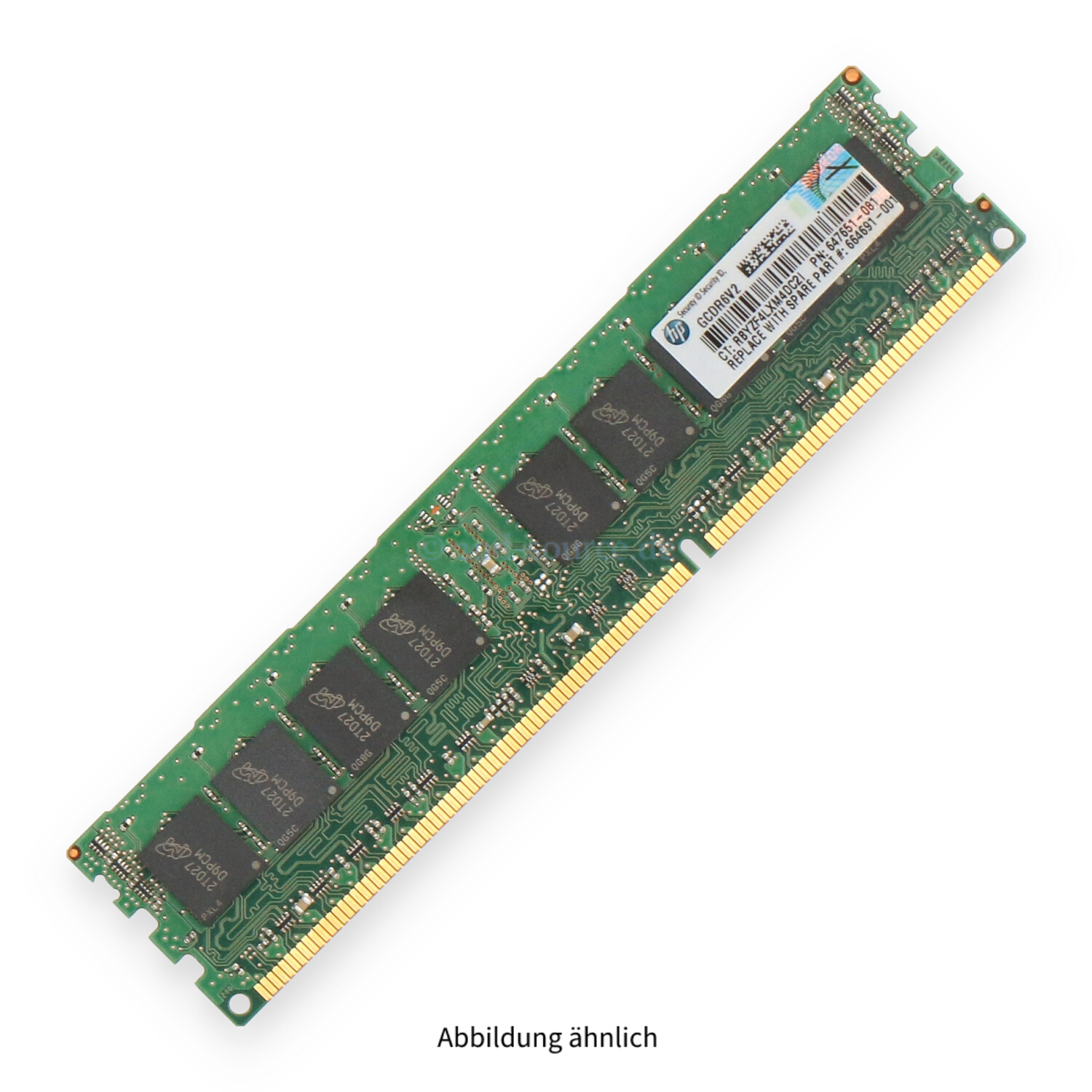 HPE 8GB PC3-12800R DIMM Single Rank (DDR3-1600) Registered ECC 647899-B21 647651-081 664691-001