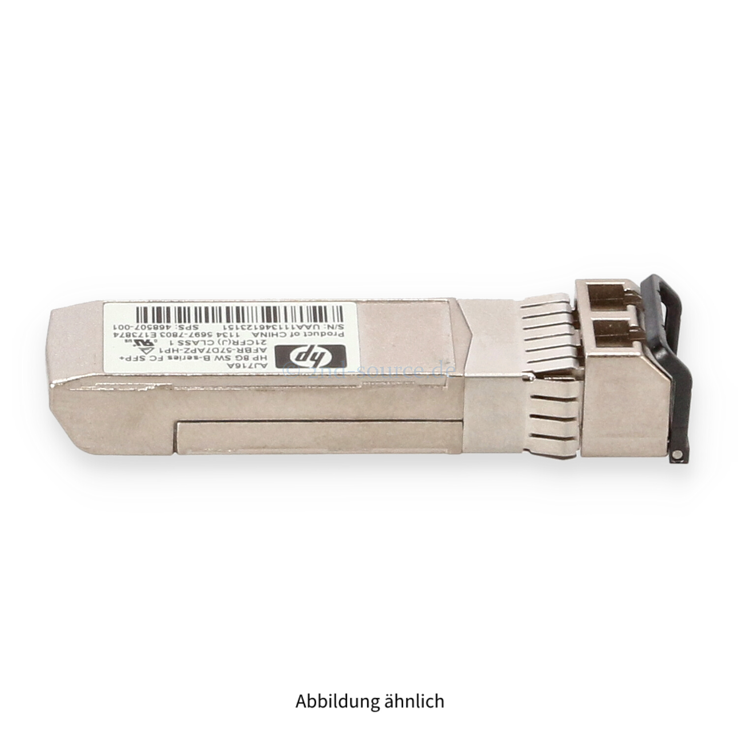 HPE 8GB Shortwave FC SFP+ Transceiver Module AJ716A 468507-001 HPE 8GB Shortwave FC SFP+ Transceiver Module AJ716A 468507-001