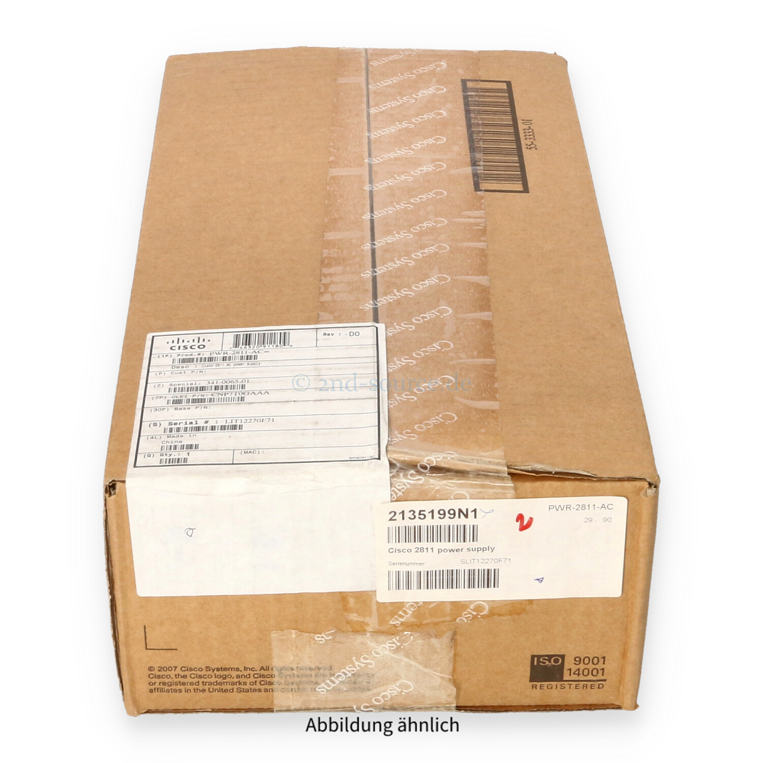 Cisco 125W HotPlug Power Supply Router 2811 PWR-2811-AC 341-0065-01