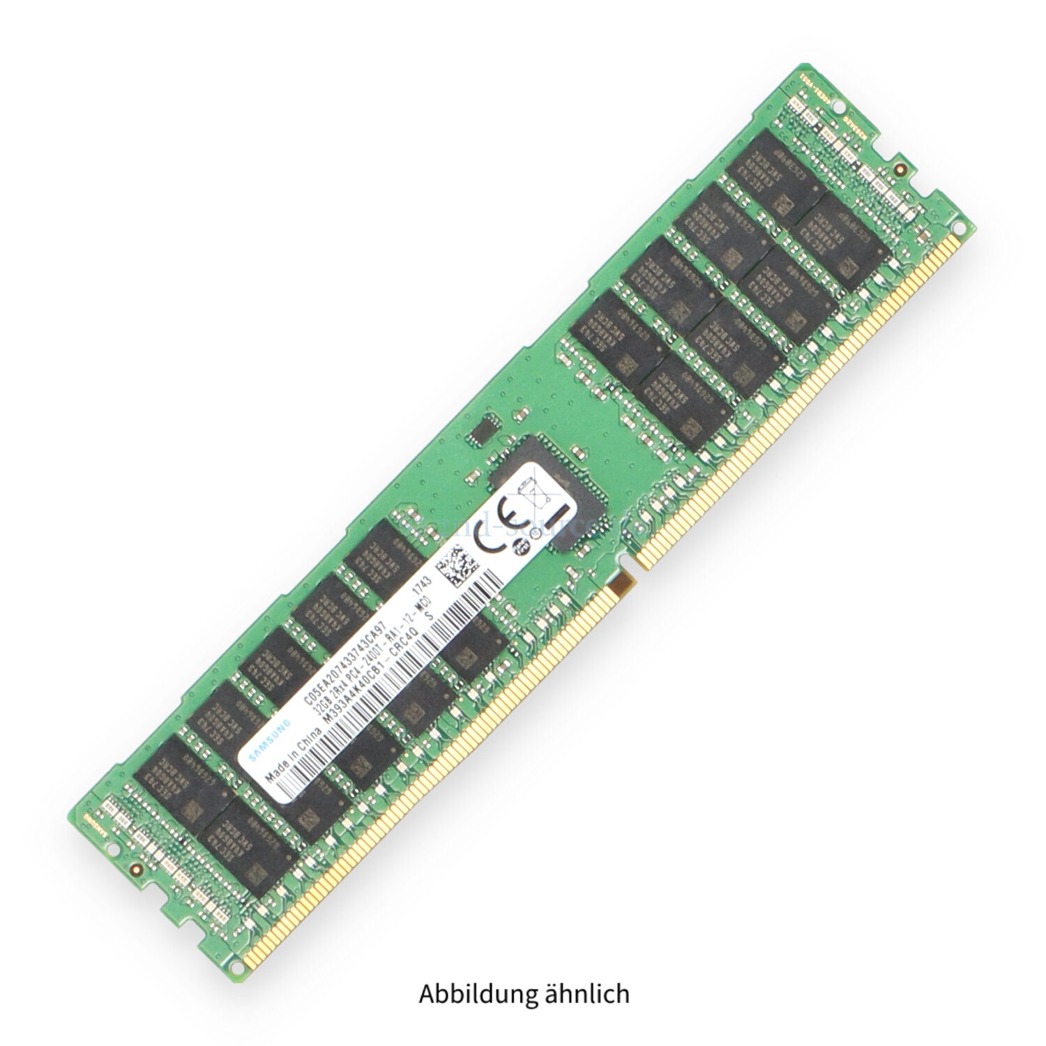 Samsung 32GB PC4-19200T-R DIMM Dual Rank x4 (DDR4-2400) Registered ECC M393A4K40CB1-CRC