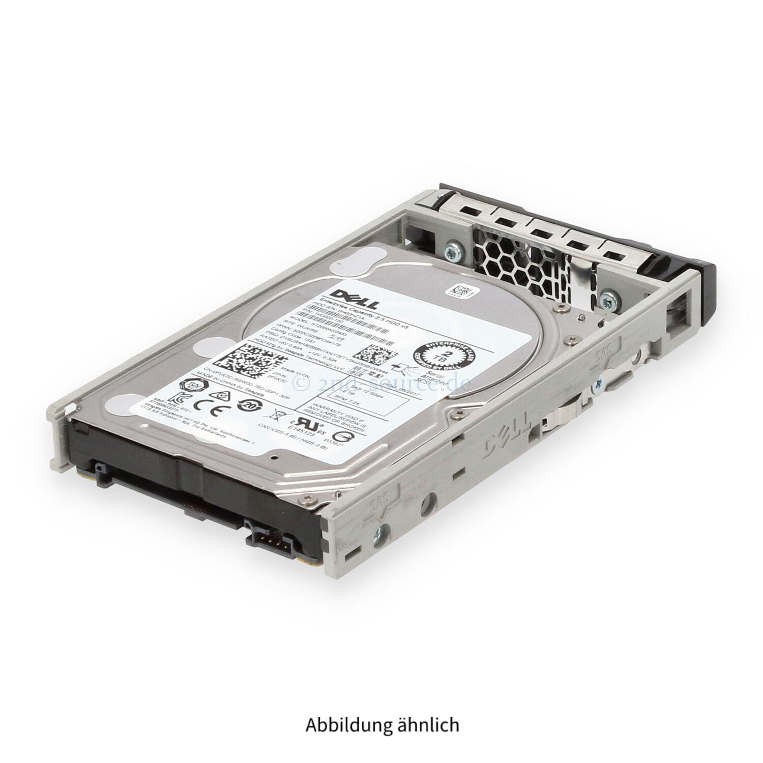 Dell 2TB 7.2k SAS 12G SFF HotPlug HDD FVX7C 0FVX7C 0H194D H194D