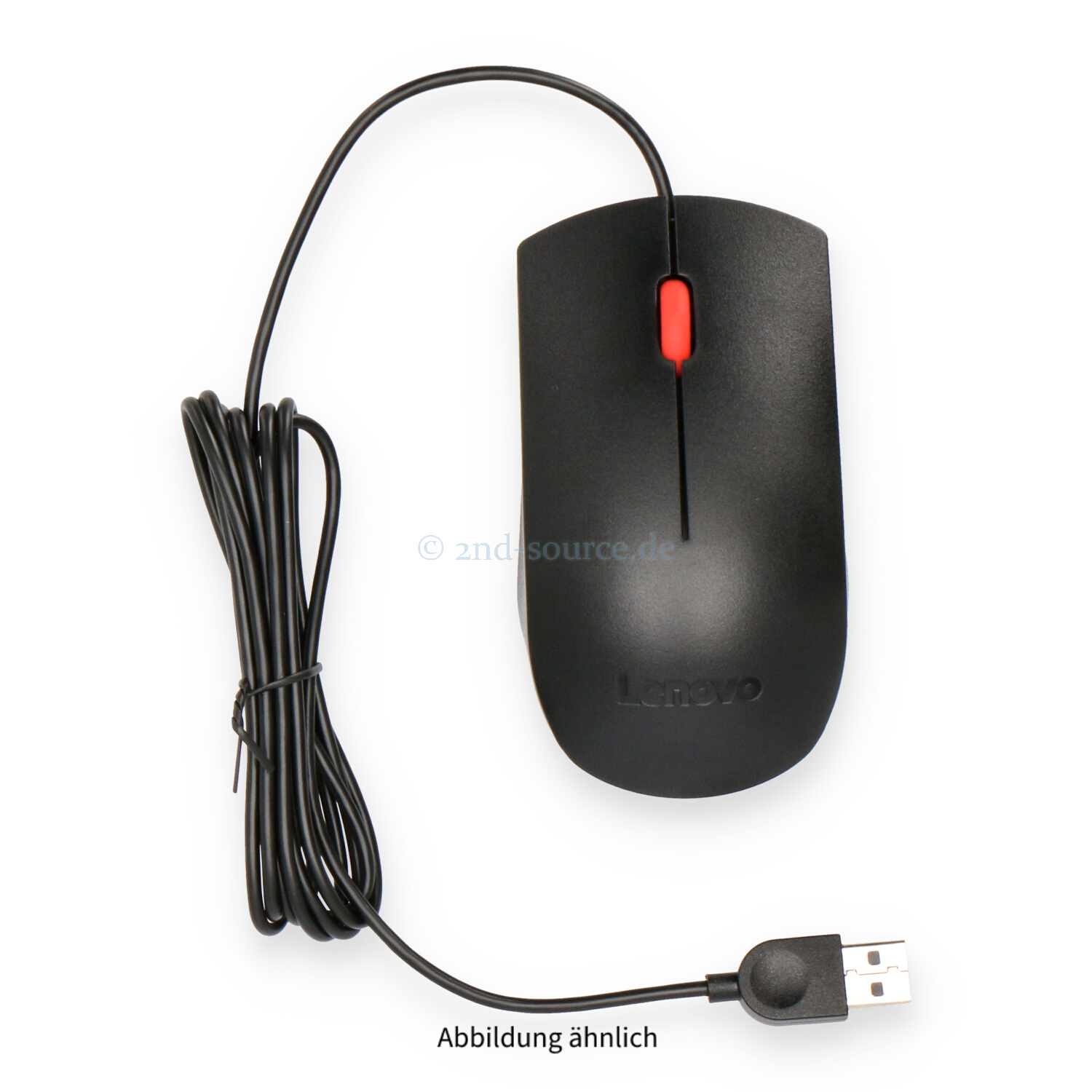 Lenovo Optical USB Mouse 3 Tasten Beidhändig Schwarz 00PH133