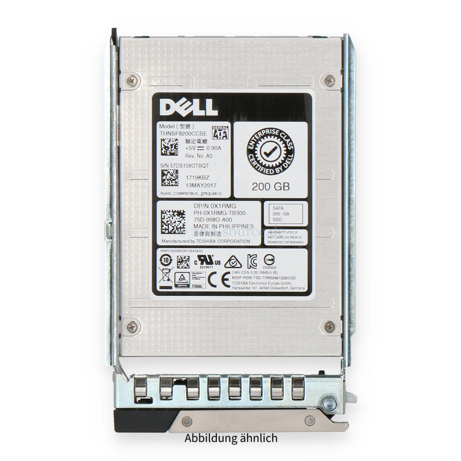 Dell 200GB SATA 6G SFF Mixed Use HotPlug SSD X1RMG 0X1RMG