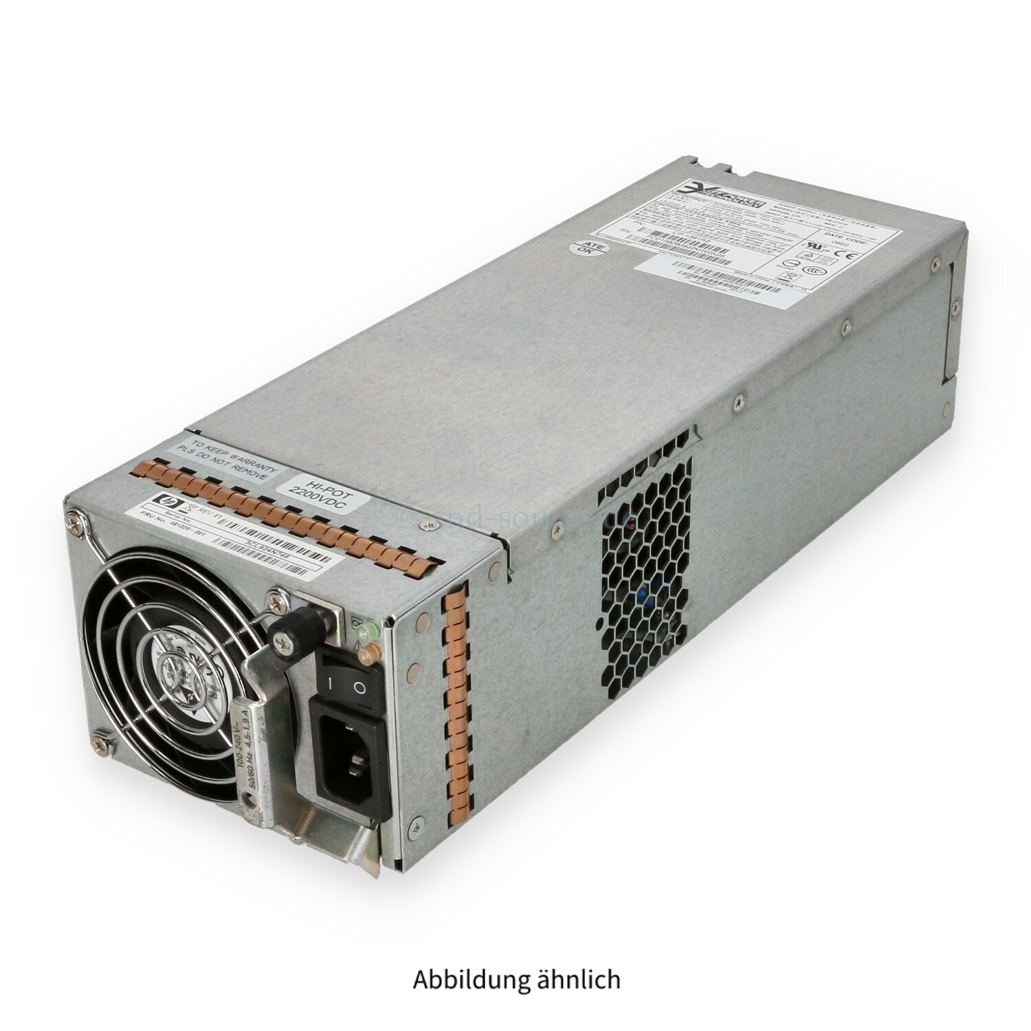 HPE StorageWorks Power Supply MSA2000 595W 481320-001