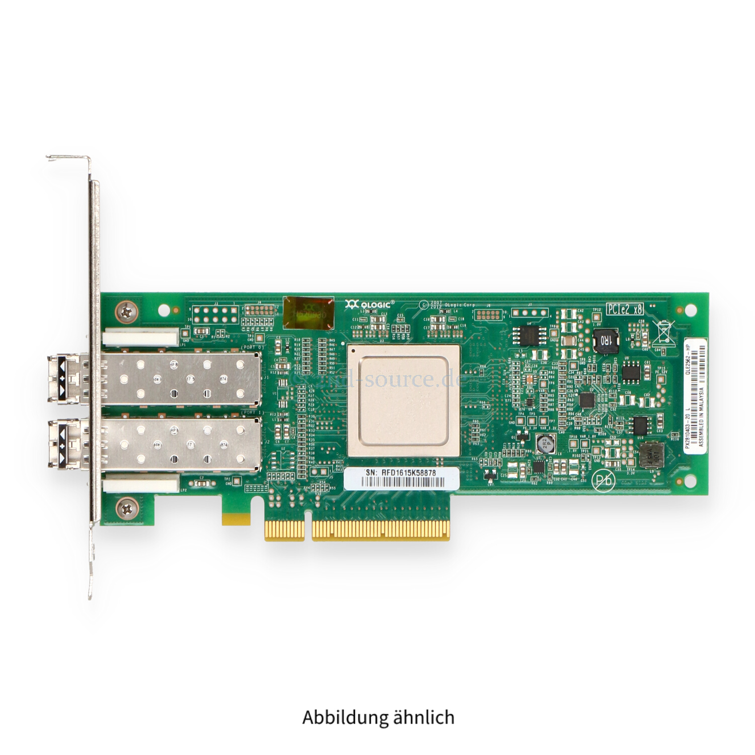 HPE 82Q 2x 8GB SFP Fibre Channel PCIe HBA High Profile AJ764A 489191-001