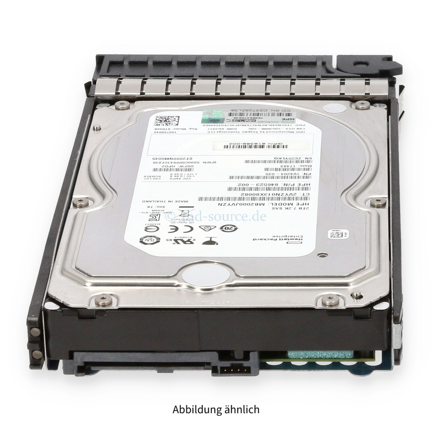 HPE 2TB 7.2k SAS 12G LFF HotPlug HDD 869727-001