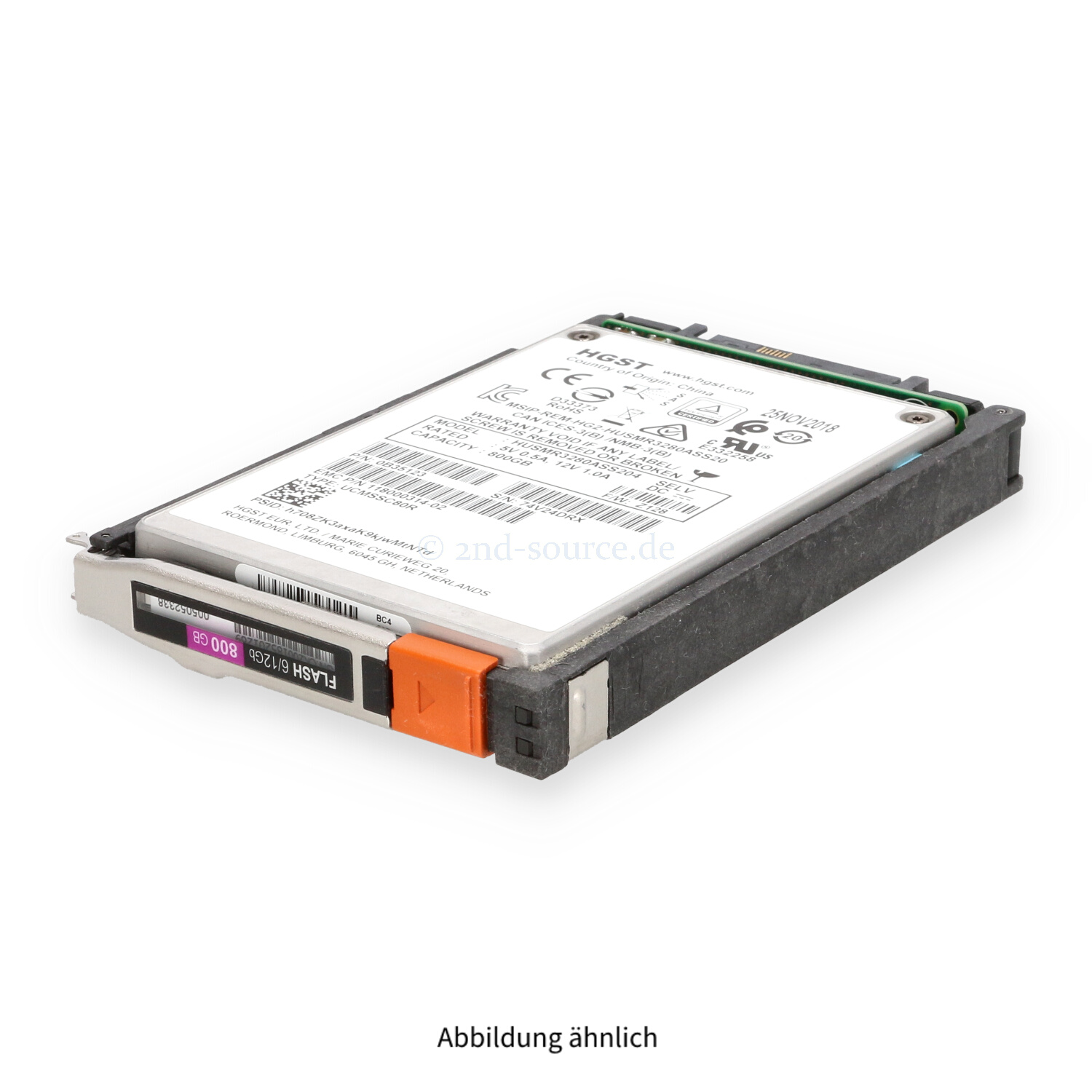 EMC 800GB SAS 6G SFF HotPlug Flash SSD 005052338 118000314-02 0B35123