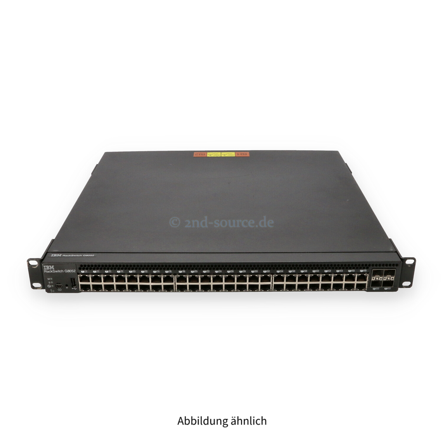 IBM RackSwitch G8052 48x 1000Base-T 4x SFP+ 10G Switch CTO Chassis 49Y7922