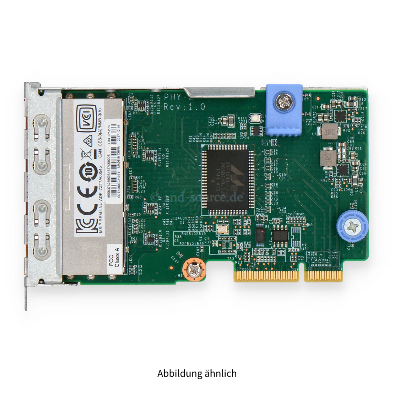 Lenovo X722 PHY-2 4x1000Base-T LOM Network Daughter Card 7ZT7A00545 00YJ565