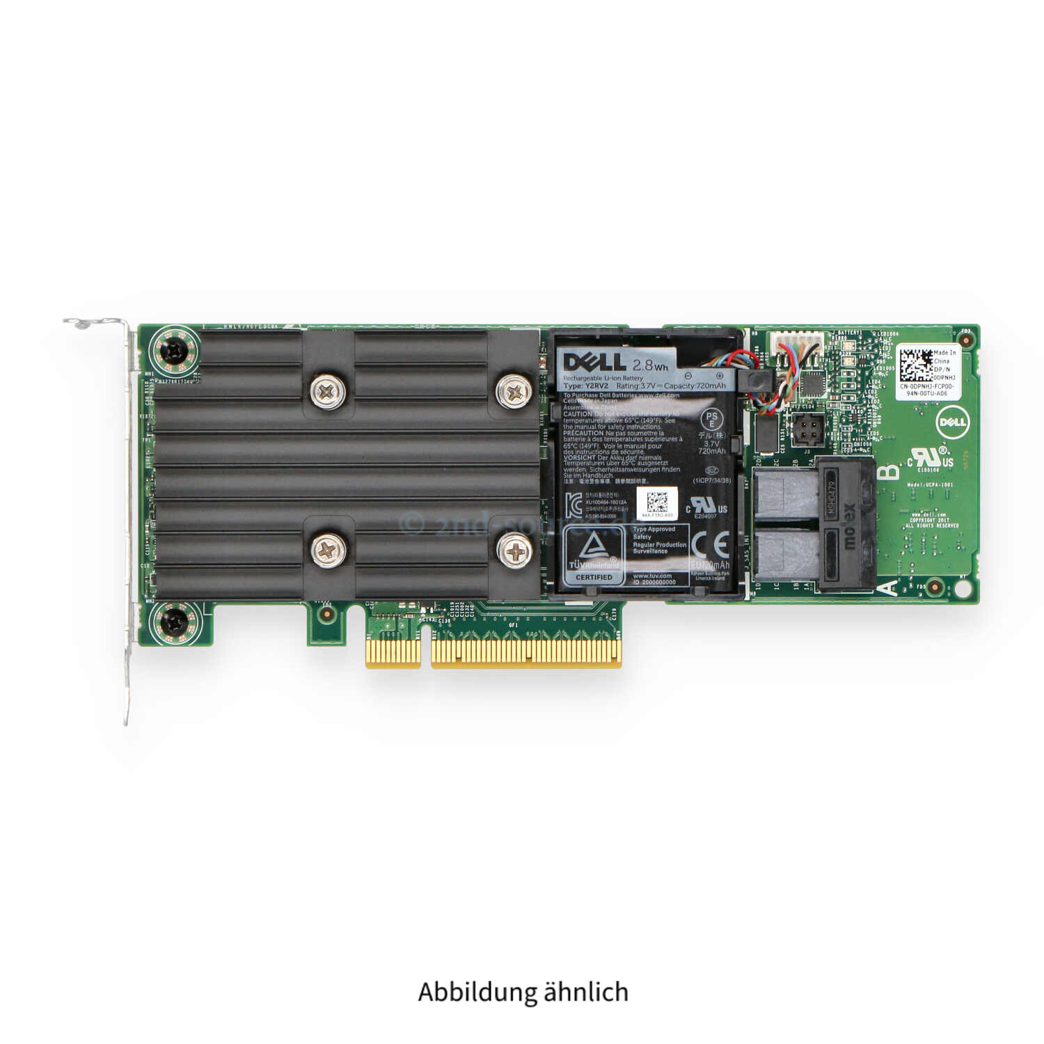 Dell PERC H740p 12G PCIe SAS RAID Controller Low Profile DPNHJ 0DPNHJ 405-AAMX