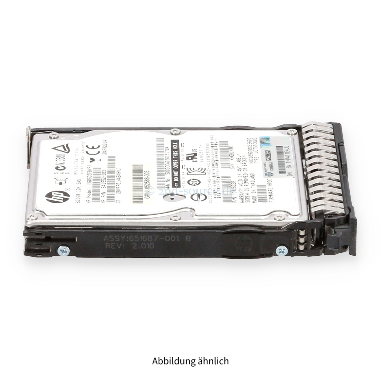 HPE 600GB 10k SAS 6G SFF SC HotPlug HDD 652583-B21 653957-001