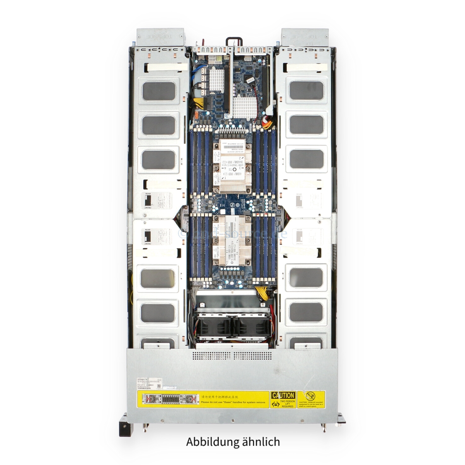 Gigabyte G291-281 8xSFF supports up to 8x double slot GPU cards 2x 10Gb/s Base-T Rack-Kit 6NG291281MR-00