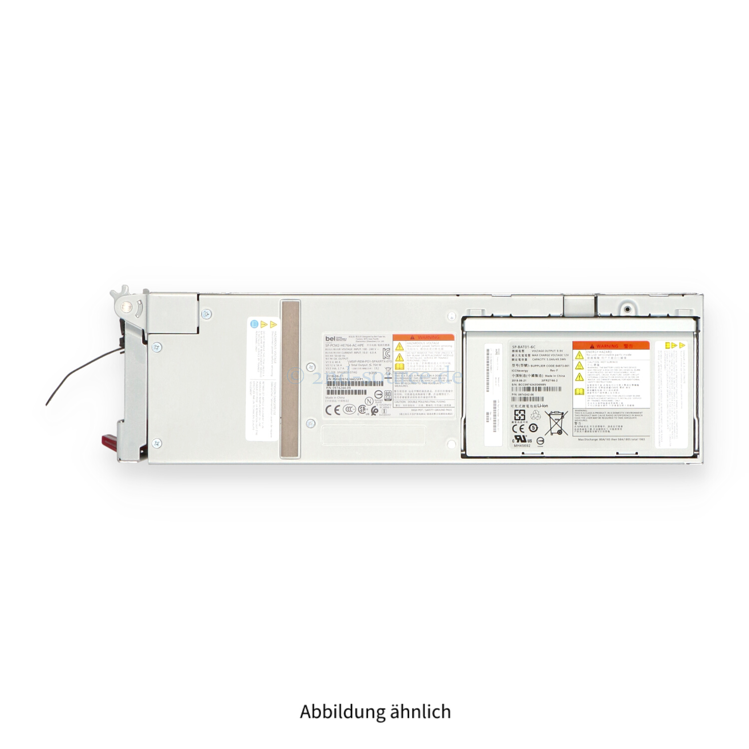 HPE 3PAR 764W HotPlug Power Supply + Battery Pack 727386-001 683240-001