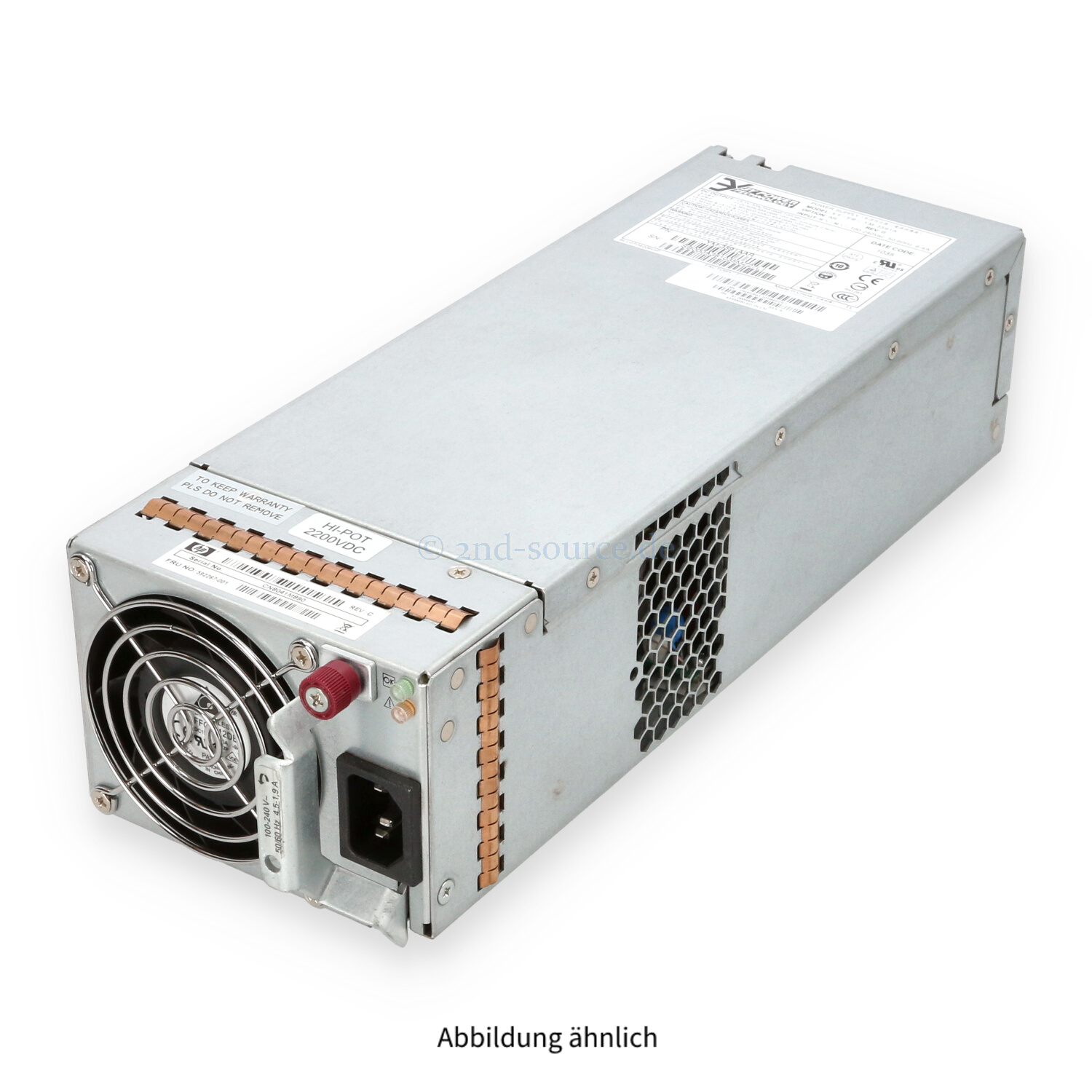 HPE 595W Power Supply StorageWorks MSA2000 P2000 592267-001