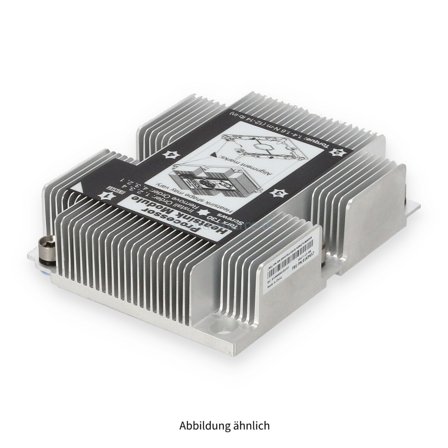 Lenovo 1U Standard Heatsink SR530 SR570 SR630 01KP657