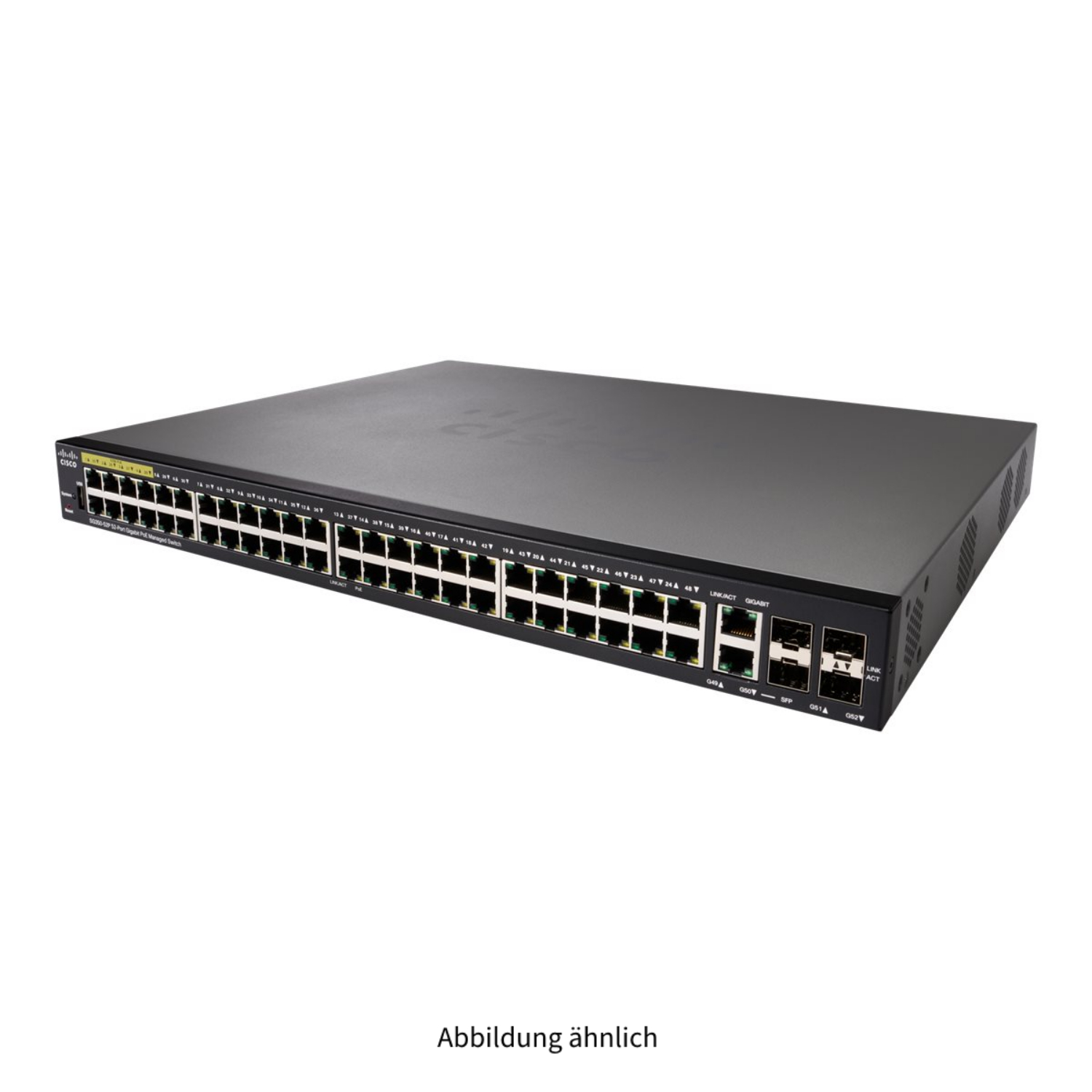 Cisco SG350 48x 1000Base-T PoE 4x SFP+ managed Switch SG350-52P-K9-EU