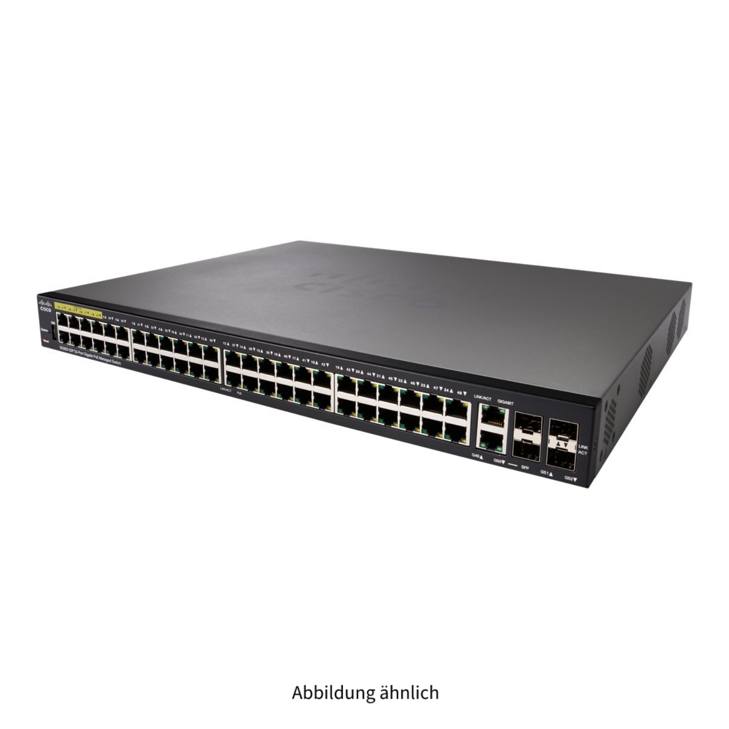Cisco SG350 48x 1000Base-T PoE 4x SFP+ managed Switch SG350-52P-K9-EU