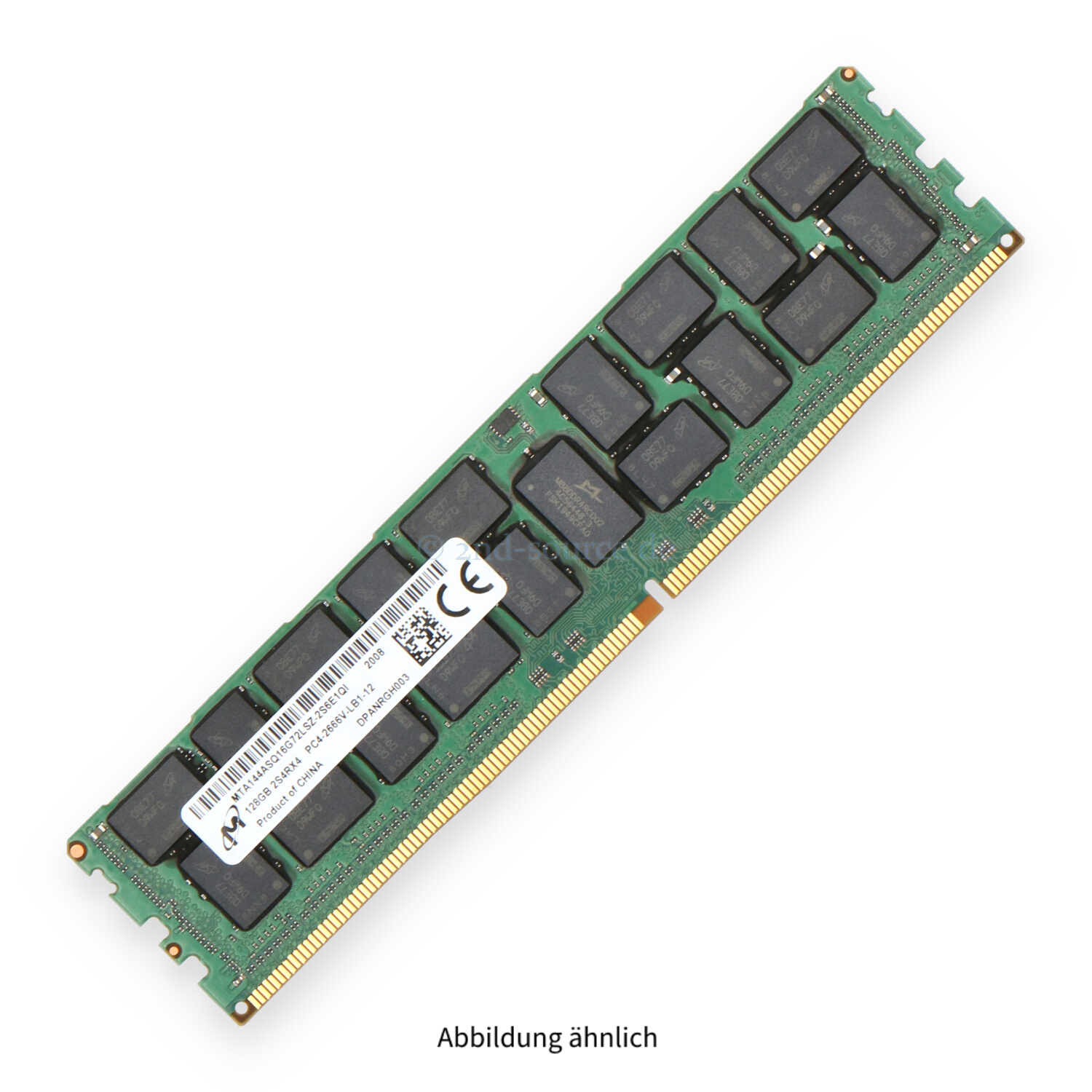 Micron 128GB PC4-21300V-L LRDIMM Octa Rank x4 (DDR4-2666) Load Reduced ECC MTA144ASQ16G72LSZ-2S6E1