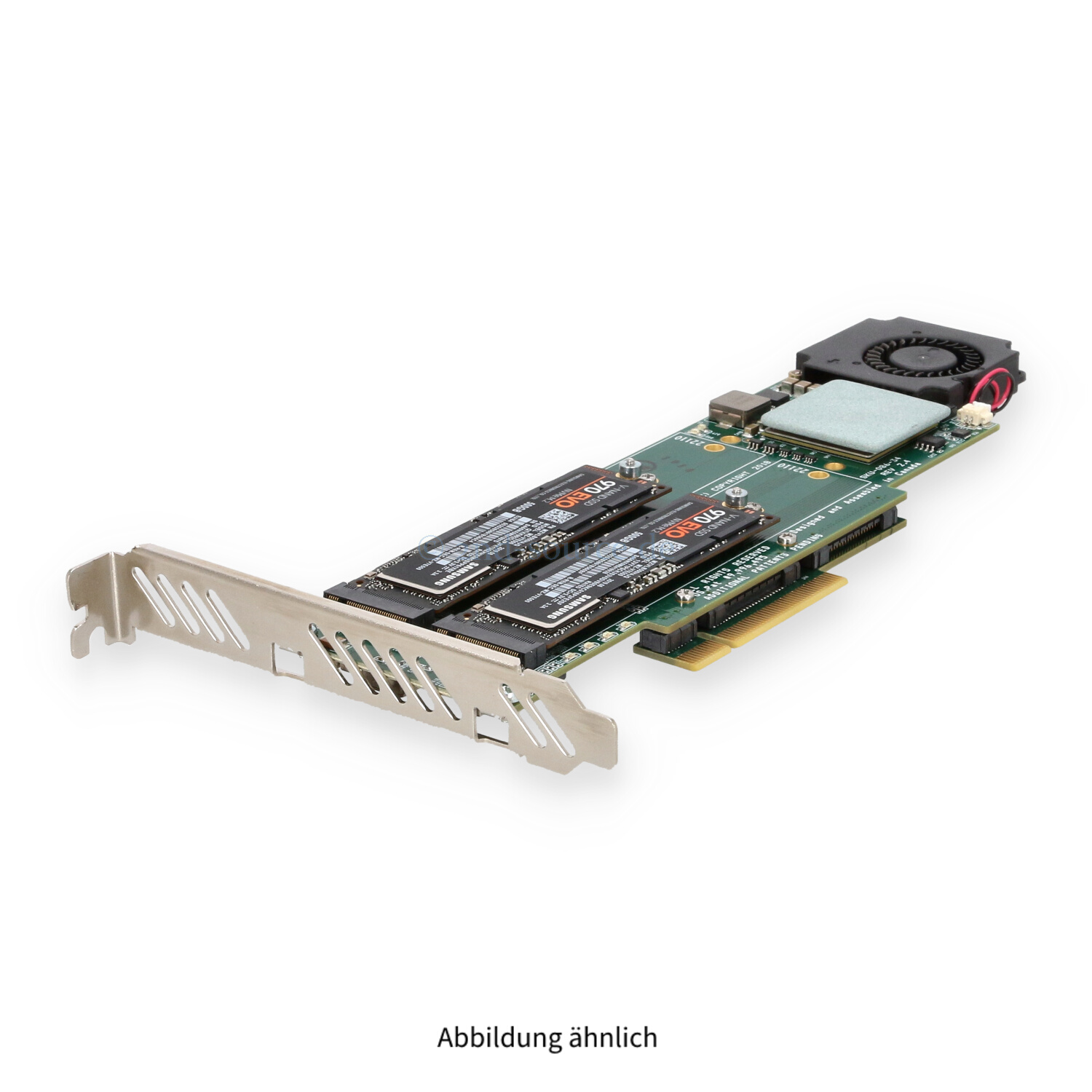 Squid 4-Bay M.2 2x 500GB NVMe SSD PCIe Carrier Board High Profile SKU-086-34 MZVLB500HAJQ