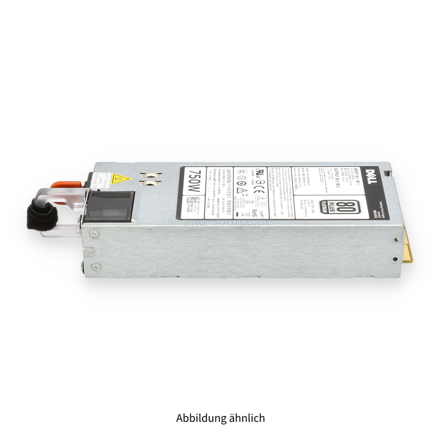 Dell 750W 80 Plus Platinum HotPlug Power Supply R620 R720 D5MW8 0D5MW8 Dell 750W 80 Plus Platinum HotPlug Power Supply R620 R720 D5MW8 0D5MW8