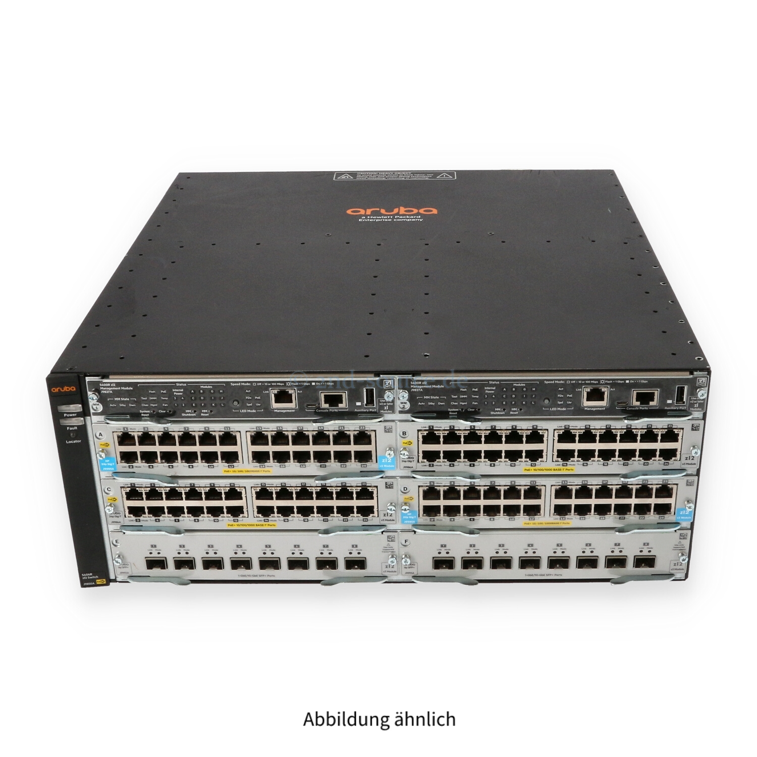 HPE Aruba 5406R zl2 96x 1GbE PoE+ 16x SFP+ 10GBase 2x RPS Switch