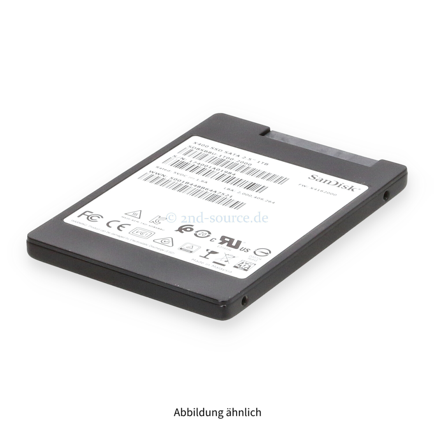 SanDisk X400 1TB SAS 6G SFF Read Intensive SSD SD8SB8U-1T00-2000