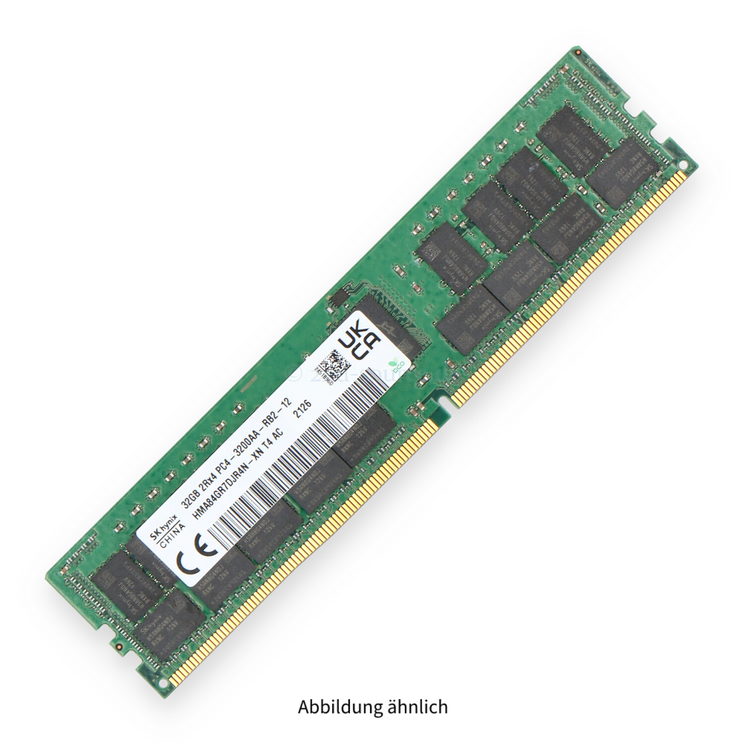 Hynix 32GB PC4-25600AA-R DIMM Dual Rank x4 (DDR4-3200) Registered ECC HMA84GR7DJR4N-XN