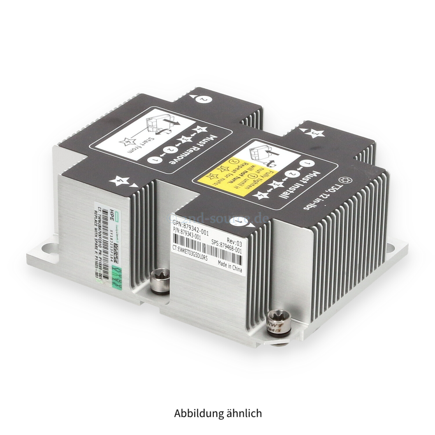 HPE Heatsink ML350 G10 879468-001 HPE Heatsink ML350 G10 879468-001