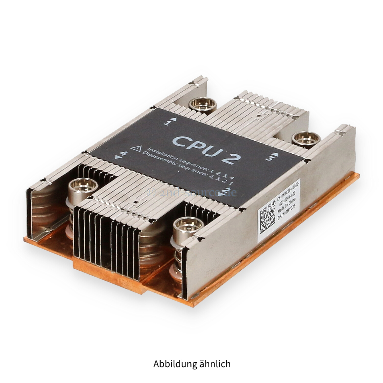 Dell Standard Heatsink CPU 2 68mm PowerEdge FC630 MYC25 0MYC25 Dell Standard Heatsink CPU 2 68mm PowerEdge FC630 MYC25 0MYC25