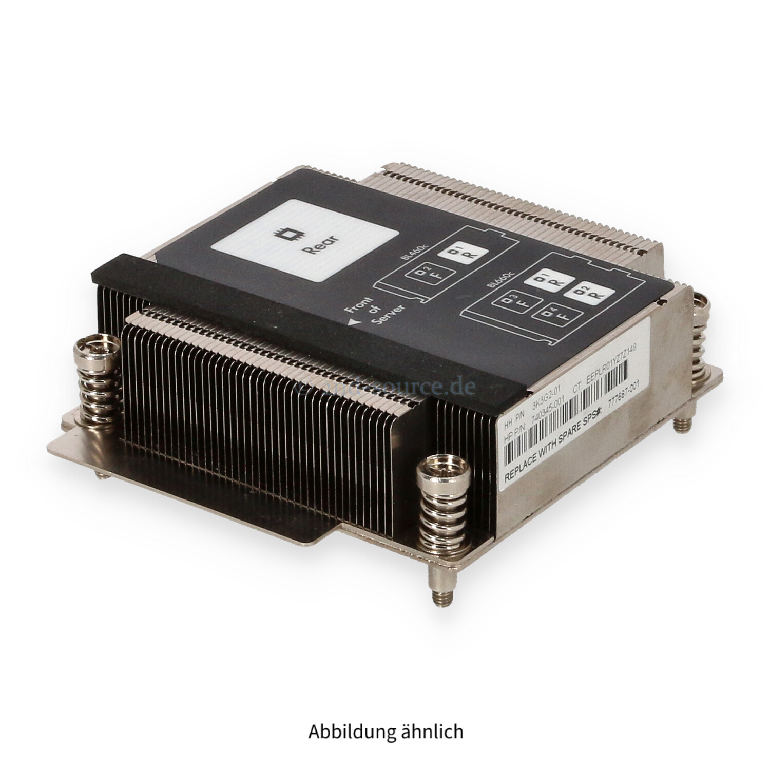 HPE Heatsink CPU 1 BL460c G9 BL660c G9 777687-001 HPE Heatsink CPU 1 BL460c G9 BL660c G9 777687-001