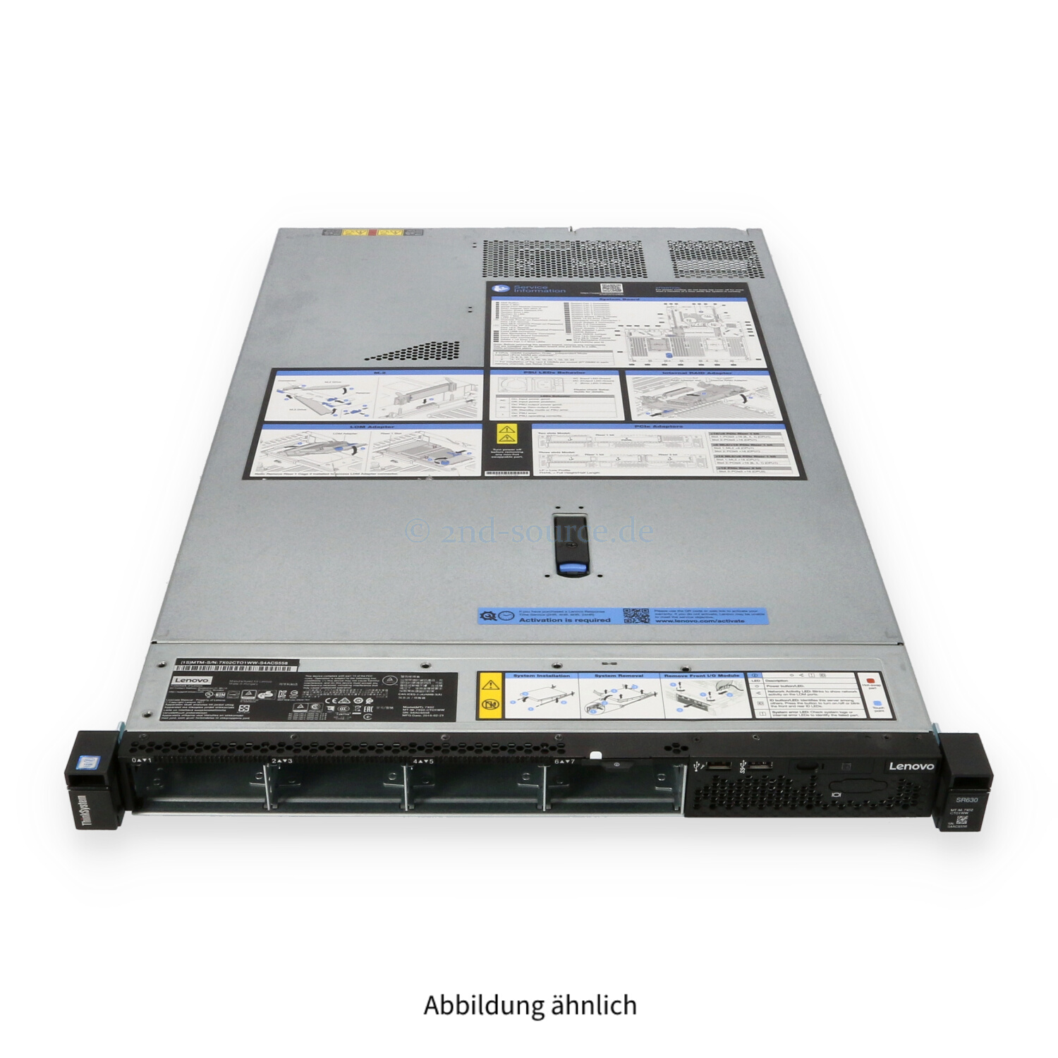 Lenovo ThinkSystem SR630 8xSFF CTO Chassis +2xPerformance Heatsink 7X02-AUW0 00MX552 Lenovo ThinkSystem SR630 8xSFF CTO Chassis +2xPerformance Heatsink 7X02-AUW0 00MX552