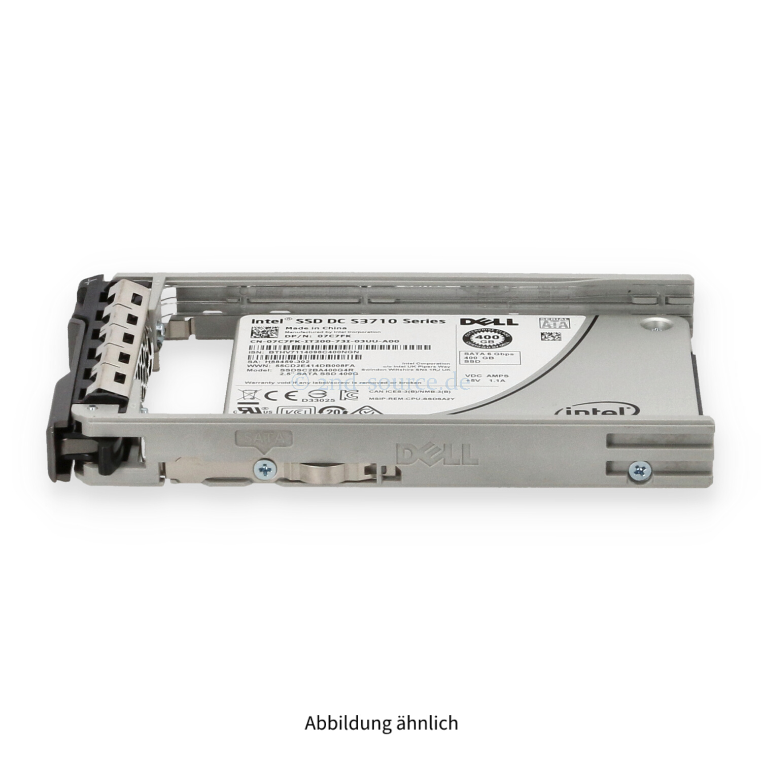 Dell 400GB SATA 6G SFF Write Intensive HotPlug SSD 7C7FK 07C7FK