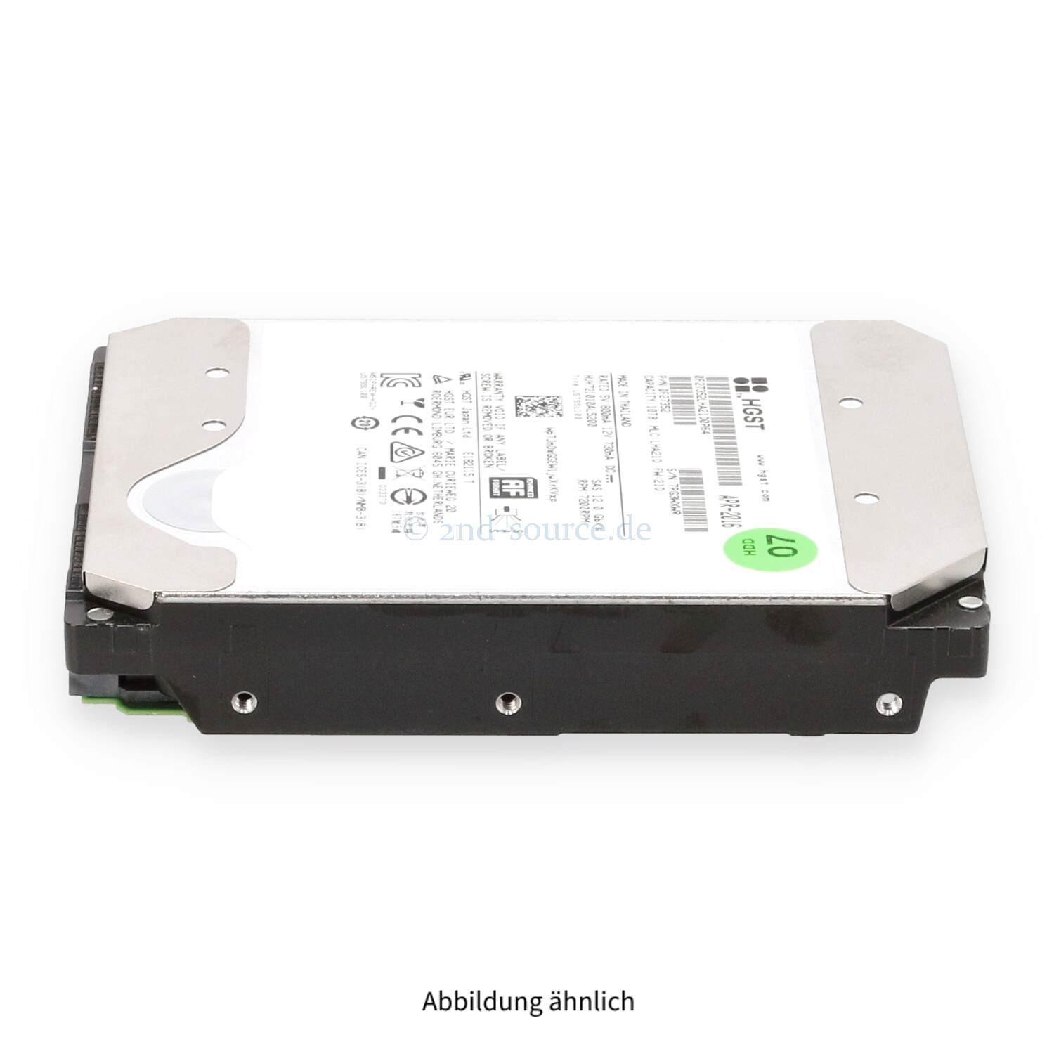 HGST Ultrastar 10TB 7.2k SAS 12G LFF HDD HUH721010AL5200 HGST Ultrastar 10TB 7.2k SAS 12G LFF HDD HUH721010AL5200