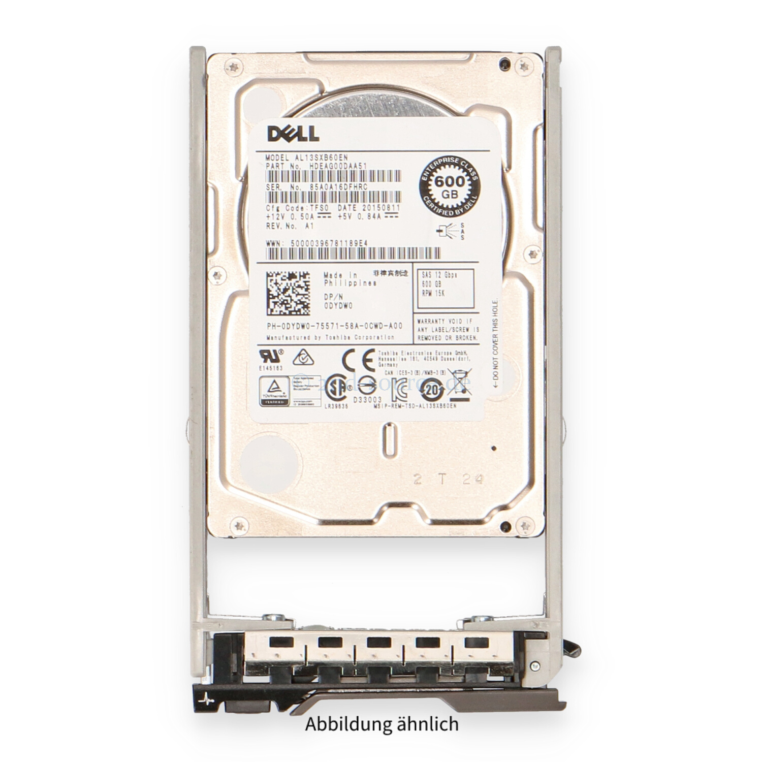 Dell 600GB 15k SAS 12G SFF HotPlug HDD DYDW0 0DYDW0